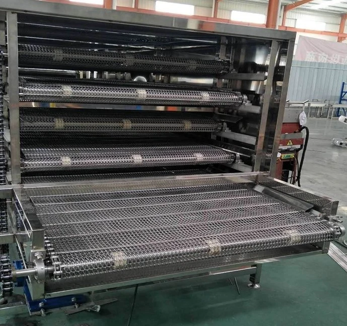 Stainless Steel Flat Flex Wire Mesh Conveyor Belt Used for Eggs, Pizza, Hot Dogs Transfer